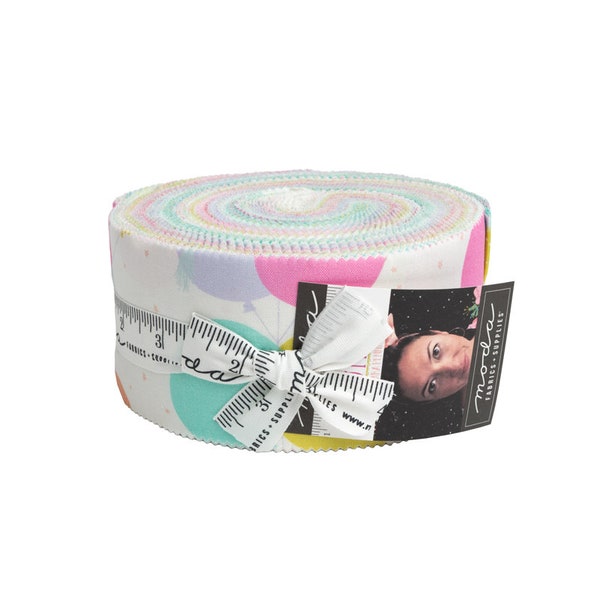 Soiree Jelly Roll, 40 piece, 2.5" x 44" designed by Mara Penny for Moda Fabrics, Precuts, 13370JR