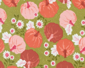 Hey Boo, Pumpkin Patch, Witchy Green designed by Lella Boutique for Moda Fabrics, 5210-17, Fall, Halloween