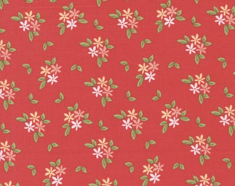 Emma Daisies, Geranium, , small floral designed by Sherri&Chelsi for Moda Fabrics, 37632-13