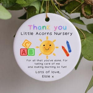 PERSONALISED Nursery Gift, Thank you Nursery Gift, Nursery leaving Gift, Playgroup Gift, Preschool Gift, Nursery Teacher, Preschool Gift