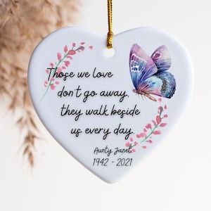 Personalised Butterfly Memorial Ornament, Memorial Gifts, Memorial Keepsakes, In Loving Memory, Gifts for Loved Ones, Memorial Plaque