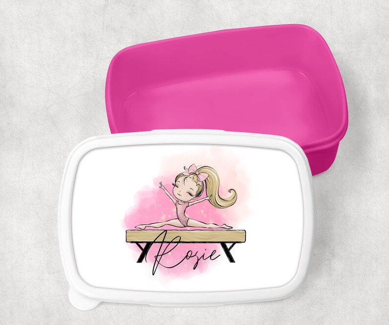 PERSONALISED Gymnastics Girls Chalk Box Lunch Box Bar Bag Etsy
