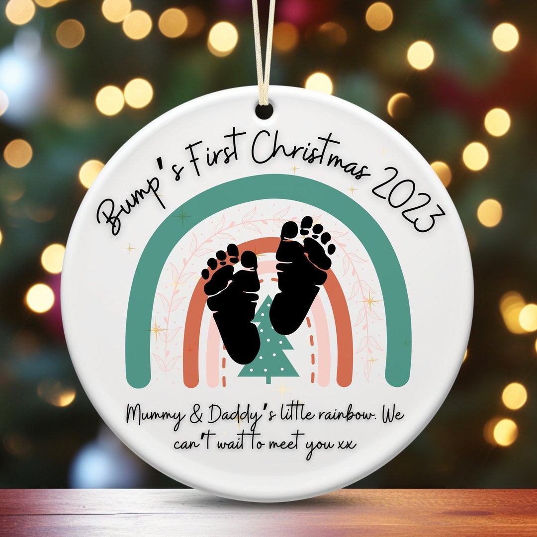 PERSONALISED Baby Bumps First Christmas Tree Decoration Etsy