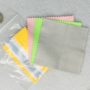 Jewelry Cleaning Cloths Set of Six Jewelry Polish Cloths Gift Set Jewelry Gift Set