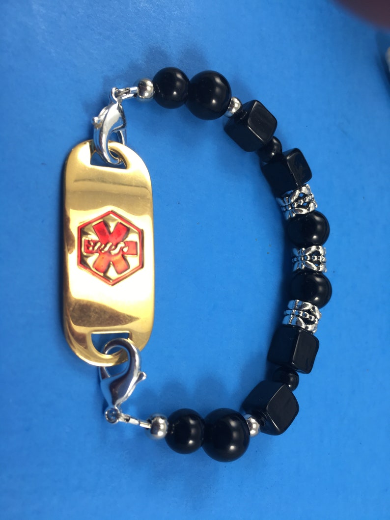 Interchangeable Medical ID Bracelet Silver Medical ID Etsy