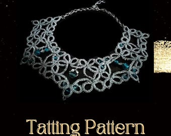 Schema per girocollo a tatting: tutorial facile per collana (schema PDF) - NON per principianti