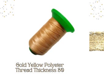 Beige Polyester Tatting Thread: Size 20, 600m Cone