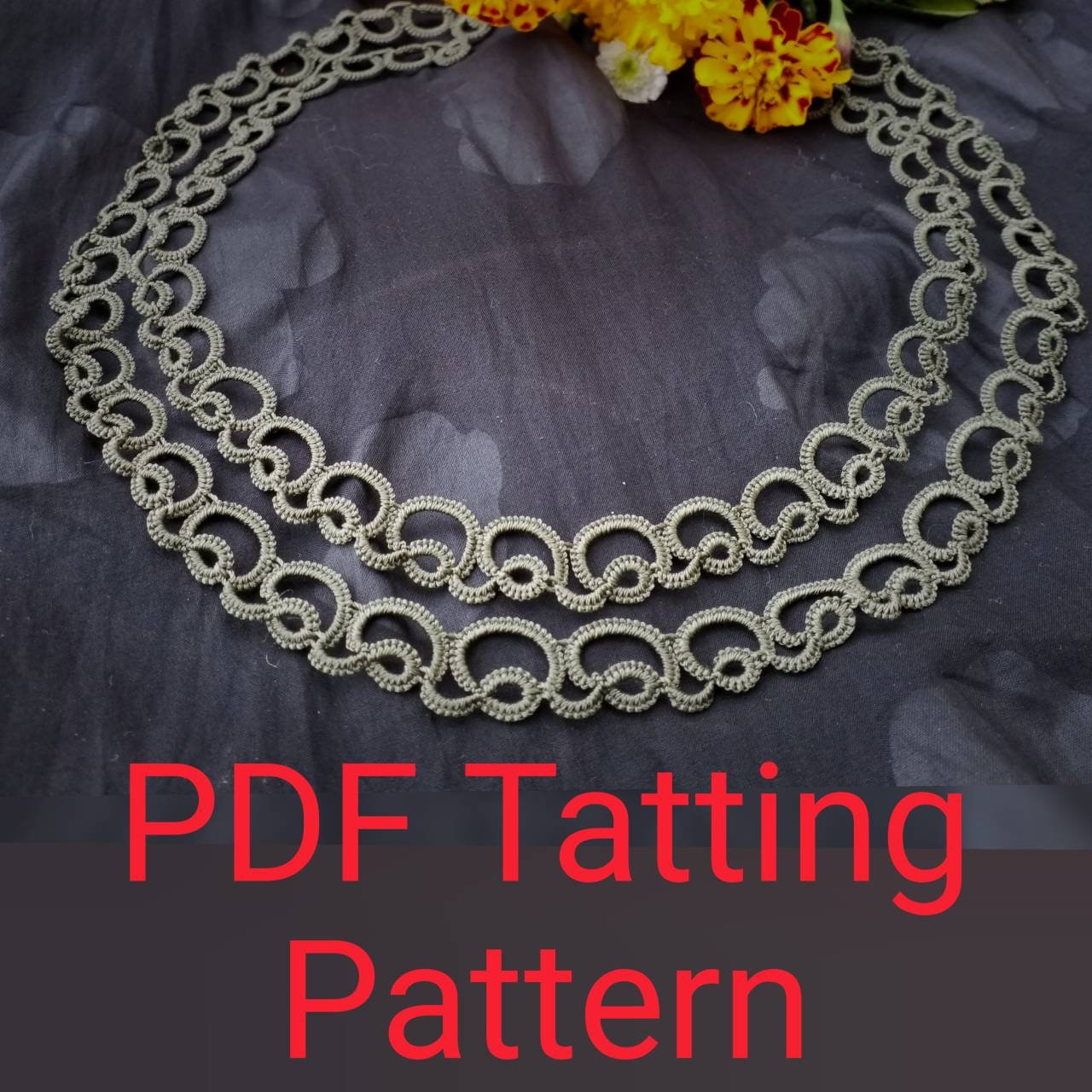 Necklace Tatting Pattern Tutorial For Making Your Own Collar Etsy