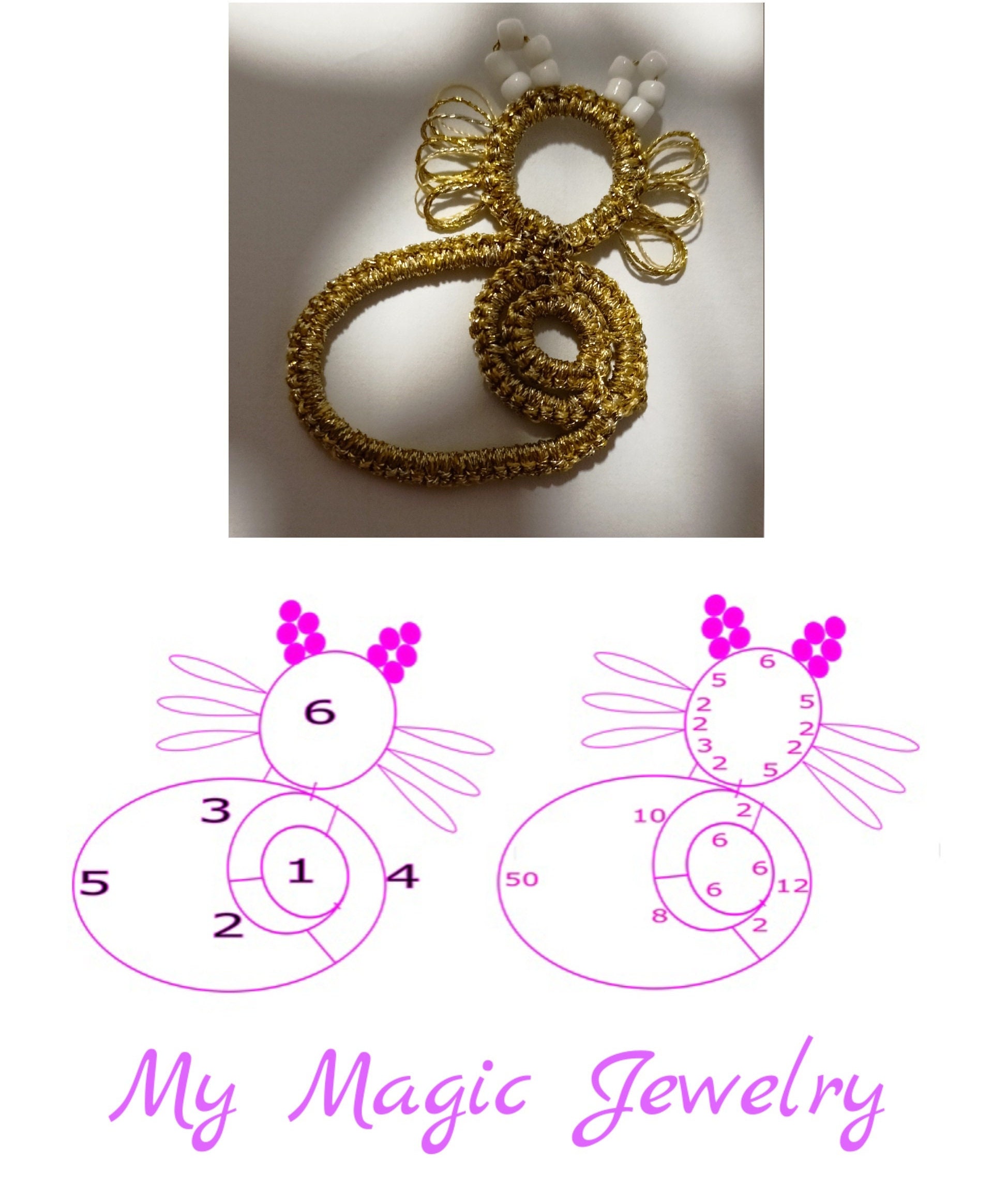 Cat Ornament Tatting Lace Pattern (PDF Pattern)– NOT for Beginners - Etsy