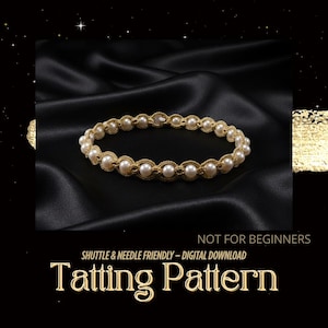 Tatting Lace Necklace Pattern, DIY Choker Collar Tutorial (PDF Pattern)– NOT for Beginners