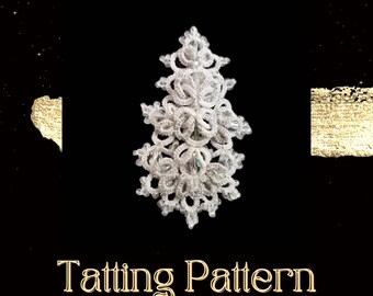Christmas Tree Tatting Pattern: White Holiday Decor (PDF Pattern)– NOT for Beginners