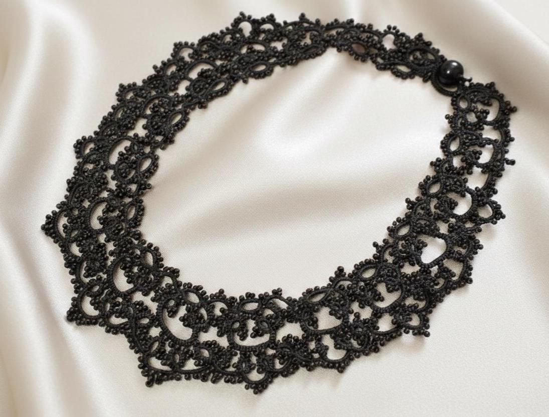 Set di Gioielli Girocollo in pizzo + bracciale + orecchini - FY004