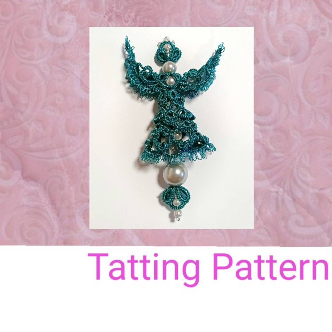 Tatted Angel Pattern, Shuttle Tatting Christmas Ornaments, Tatting Patterns Gor Christmas