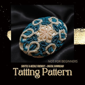 Osterei-Tatting-Muster PDF – Heirloom Spitzenornament, Frivolite für Fortgeschrittene – NICHT für Anfänger geeignet