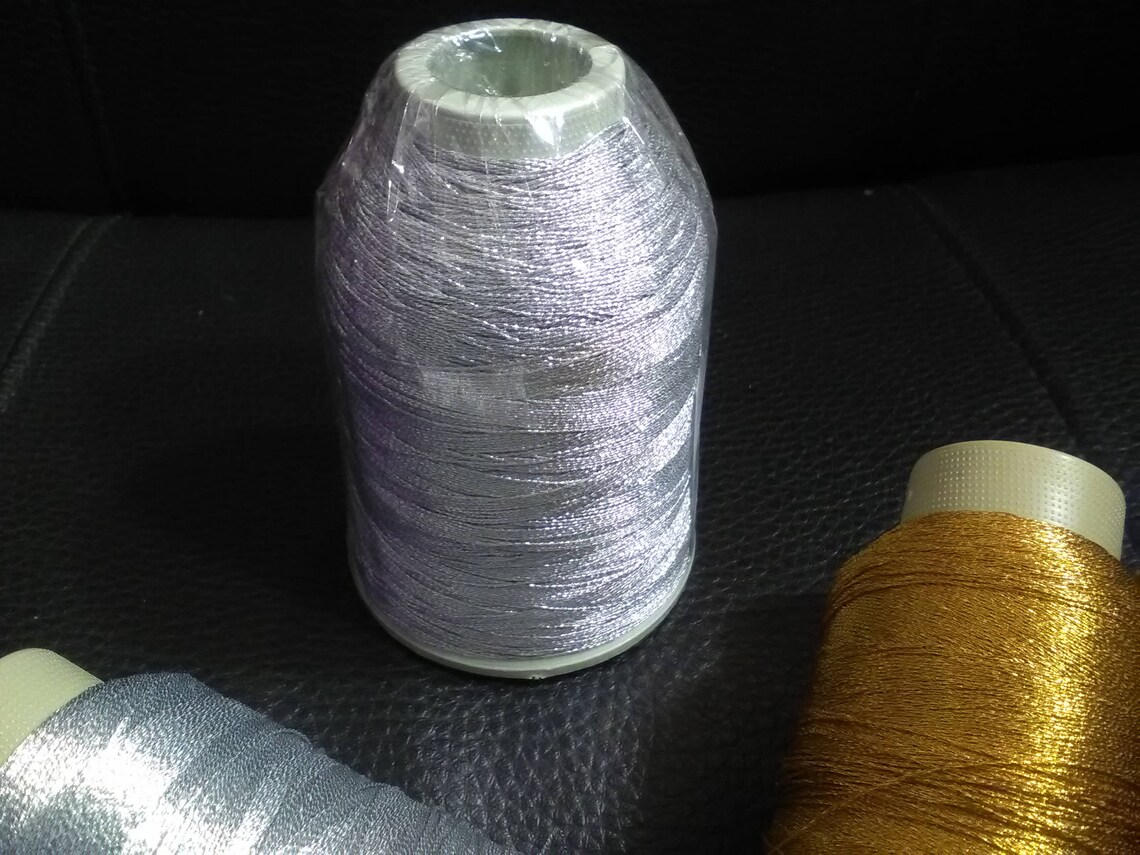 Gold & Silver Metallic Thread For Tatting Embroidery thread Etsy