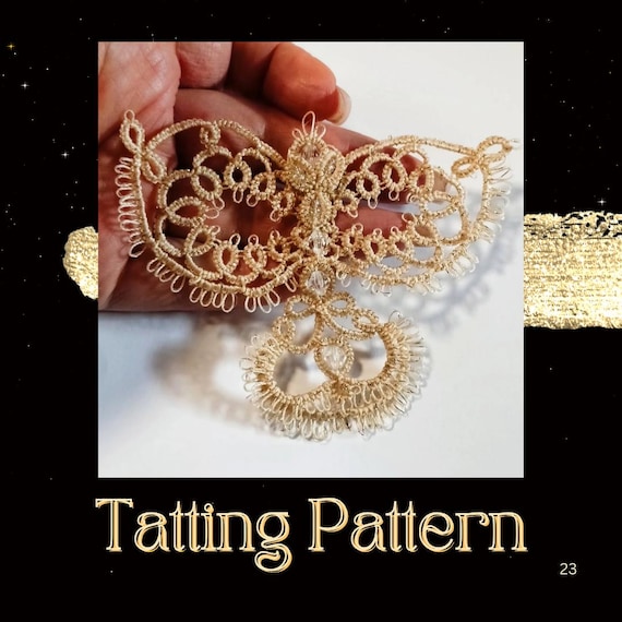 Tatting Lace Angel Pattern: Frivolite Ornament (PDF Tutorial)– NOT for Beginners 