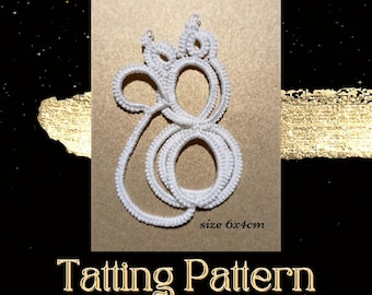 Cat Tatting Lace Pattern: Decor or Earrings (PDF Pattern)– NOT for Beginners