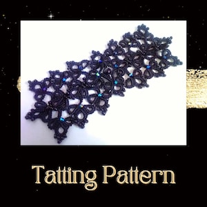 Tatting Lace Bracelet Pattern: Needle & Shuttle Techniques (PDF Tutorial)– NOT for Beginners
