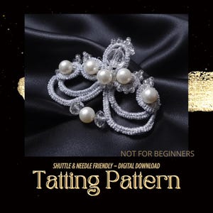 Tatting Brooch Pattern: DIY-Schmuckdesign (PDF-Muster) - NICHT für Anfänger