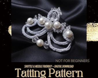 Tatting Brooch Pattern: DIY Jewelry Design (PDF Pattern)– NOT for Beginners