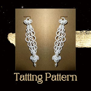 Schema per ricamo a punto annodato con nodo celtico in formato PDF, tutorial per la creazione di gioielli in pizzo, disegno intrecciato, NON adatto ai principianti.