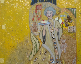 Girl in Gold Original Painting