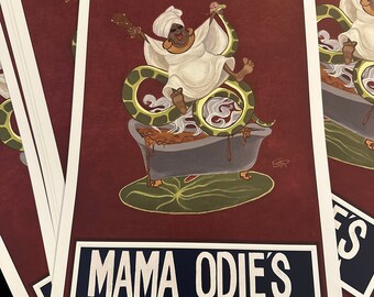 Cafe Odie Poster Print