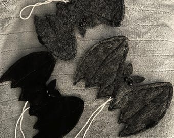 Handmade Halloween Spooky Bat Ornaments