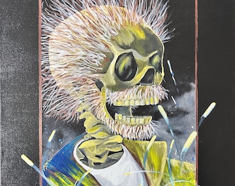 Skull of a Bandit Original Painting