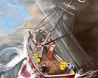 The Storm on the Sea of Amity Original Painting