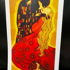 Invention of the Kiss Poster Print