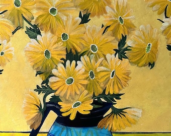 1000 Yellow Daisies Original Painting