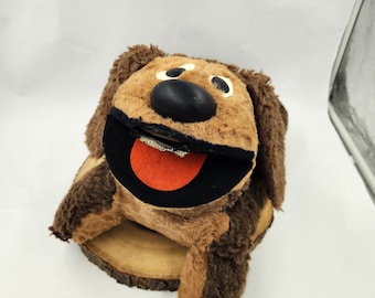 Vintage Rare 1965 Jim Henson ROWLF Ideal the Dog Puppet - No Tag - Torn above tongue and small tear on side of neck / 22" Long