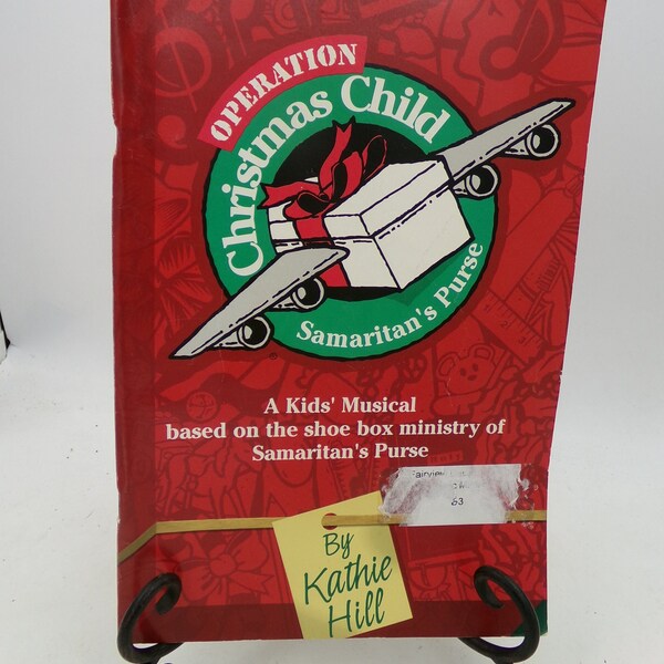 Vintage Kid's Musical Book Operation Christmas Child from Samaritan's Purse     2001