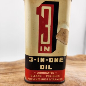 Vintage Collectible Can for 3 in One Oil From Boyle Midway Inc. - Some ...