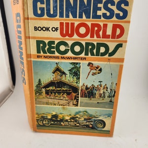 Vintage Book  - 1978 Guinness Book of World Records