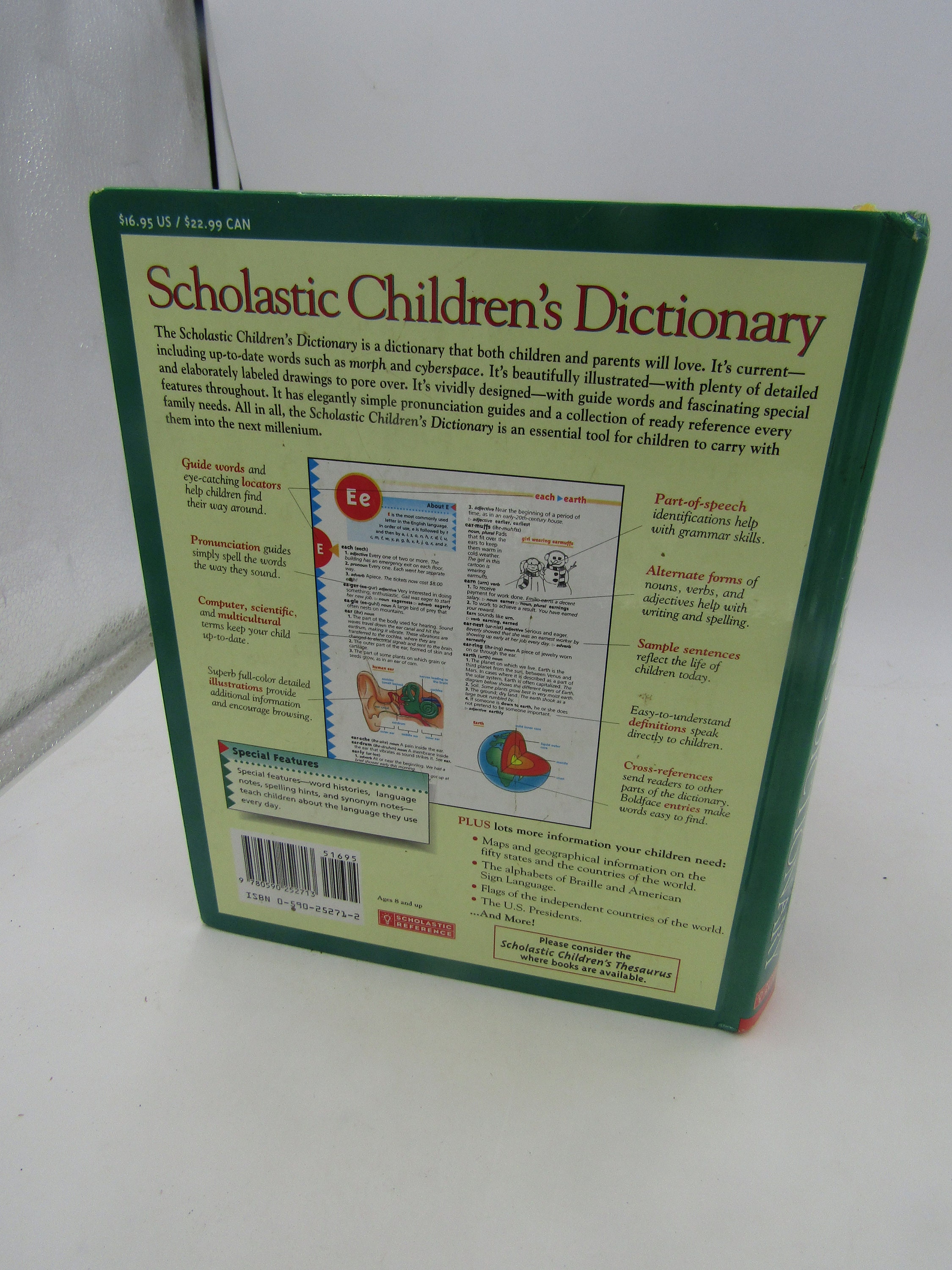 Vintage Book Scholastic Children's Dictionary 1996 - Etsy