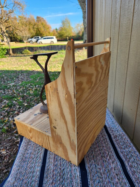 Vintage Mid Century Shoe Shine or Cobbler Station - Base 18 x 15 H-22 / 14 Cubbies / Cast Iron Shoe 14", 2 shelfs and drawers / Bar / 22 lbs View 5