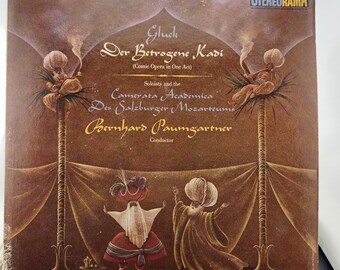 Vintage LP Vinyl Record Album Size 33 RPM  / Der Betrogene Kadi Comic Opera / 1959 / Cover has wear / See notes