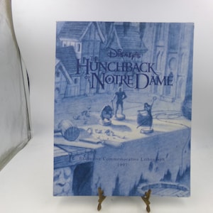 Vintage Disney Exclusive Commemorative Lithograph  The Hunchback Of Notre Dame   1997