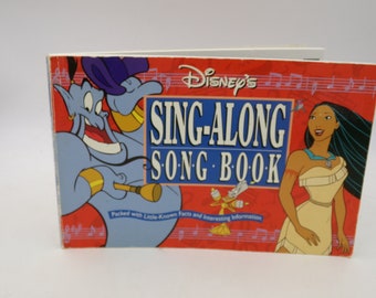 Vintage Children's Book - Disney's Sing Along Song Book 1995