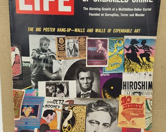 Vintage LIFE Magazine September 1, 1967 / Brazen Empire of Organized Crime / Poster Hang Up - Walls of Expendable Art