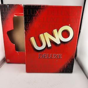 Vintage Complete UNO Deluxe Game from 2001 - Age 7 to Adult - Great family game