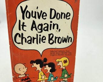 Vintage Book - You've Done It Again Charlie Brown  Selected Cartoons by Charles M. Schultz  1964
