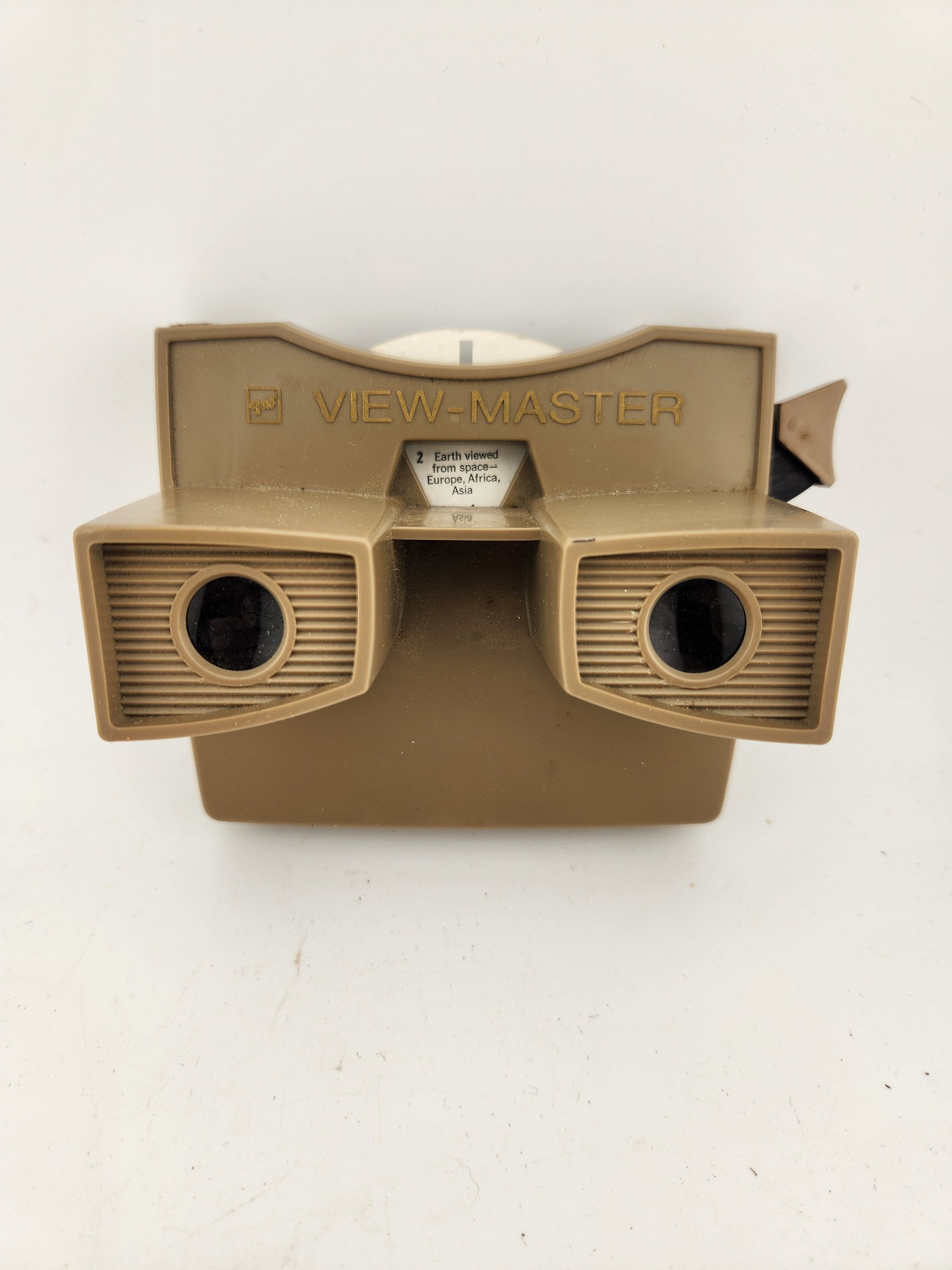 Vintage Plastic GAF View Master With Card Space Travel Rockets