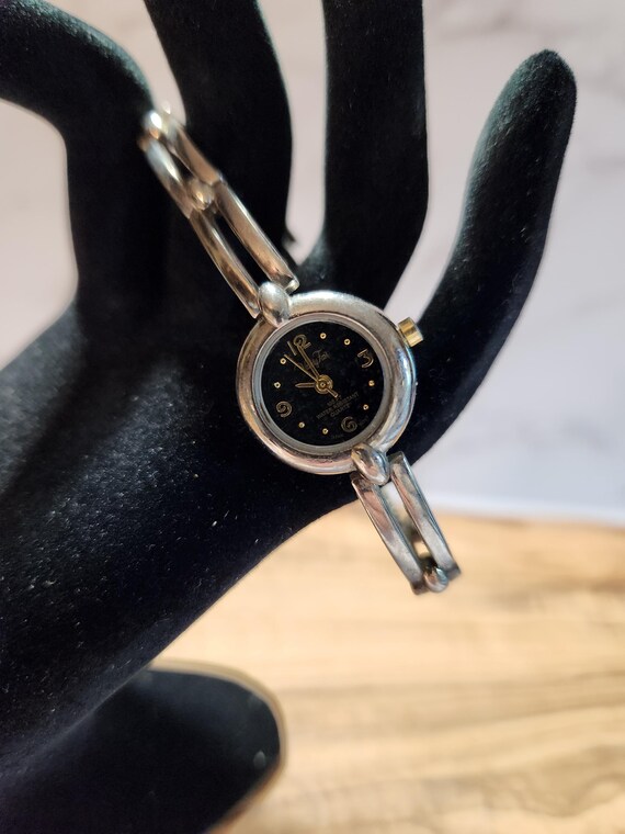 Vintage Wrist Watch Silver Gold Band Vanity Fair Brand Not