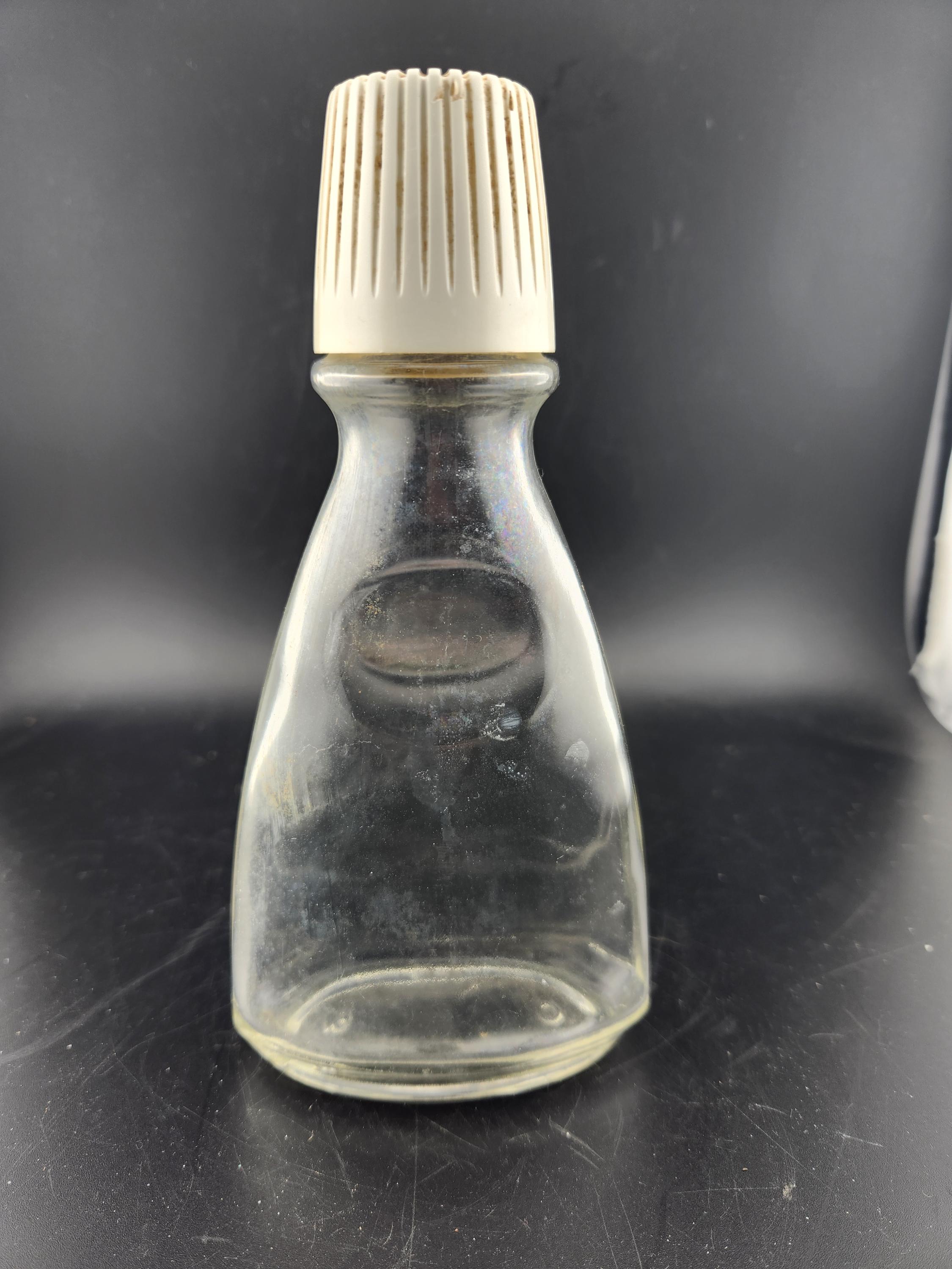 置物 scope  /PomPom Bottle Vintage Clear Glass EMPTY Scope Mouthwash Bottle With Lid (some