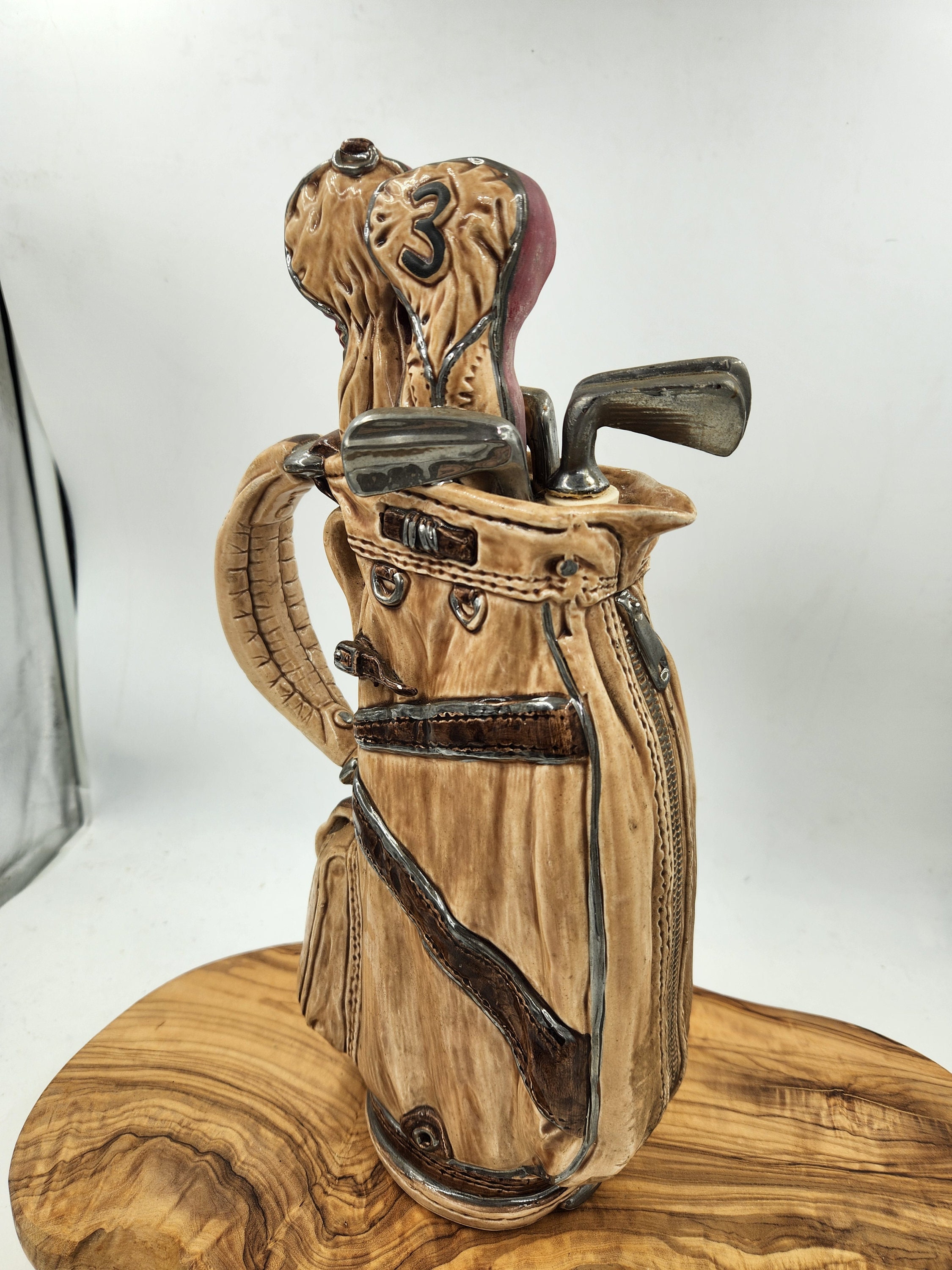 Vintage Novelty Golf Bag Decanter With a Golf Club Cork Height Etsy