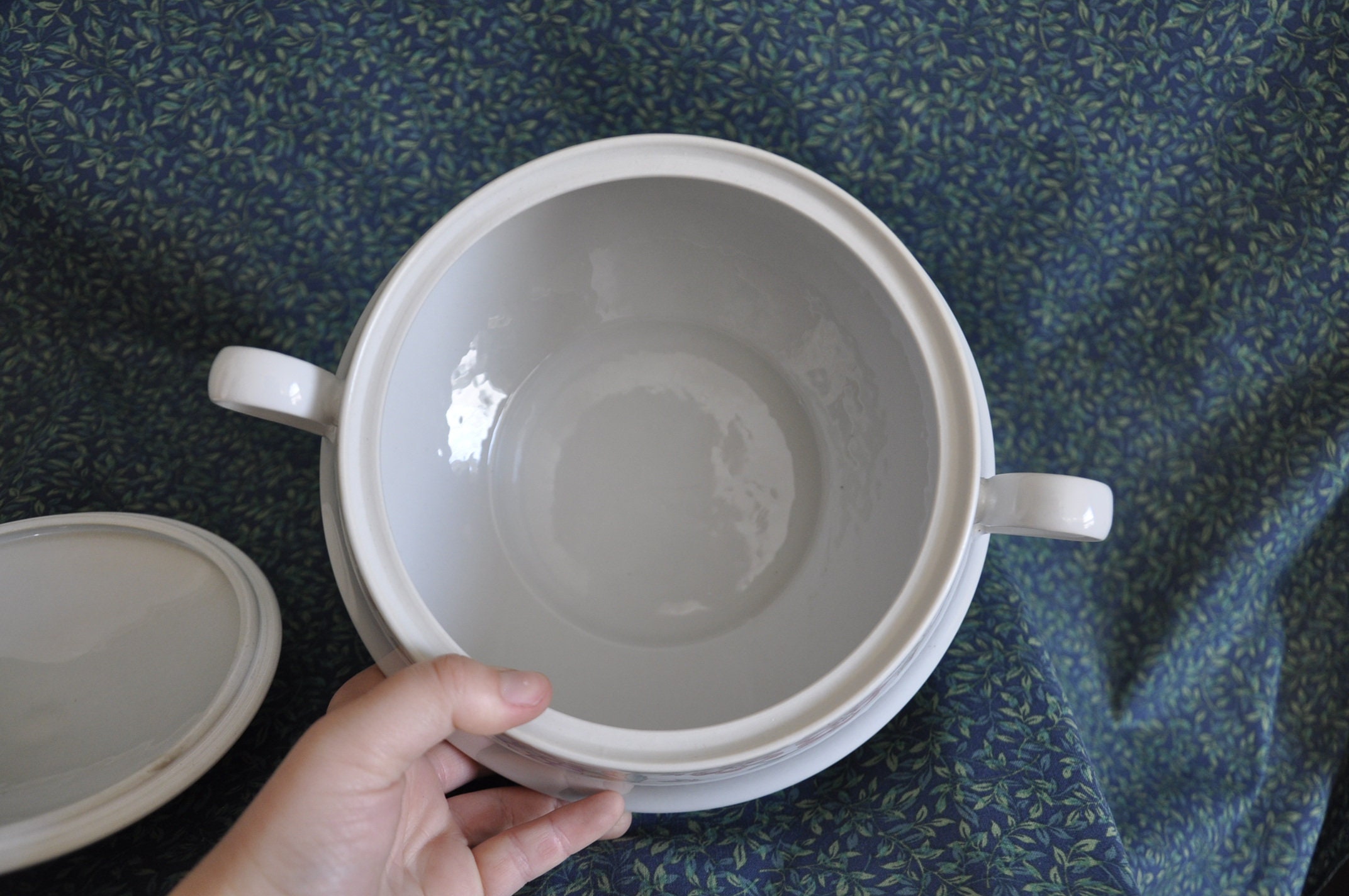 Vintage Lynns Fine China Floral Soup Bowl 2 Handle Pot with Etsy