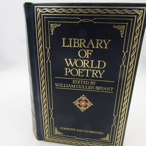 Vintage Book - Library of World Poetry  Edited by William Cullen Bryant   1970
